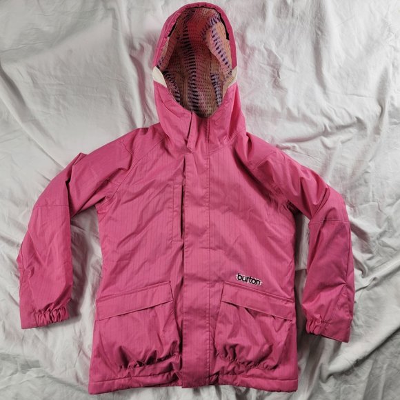 Burton Girls Large Pink Winter Ski Jacket Dryride Charm Jacket Outdoors Warm - Picture 1 of 14